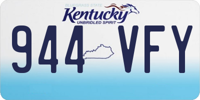 KY license plate 944VFY