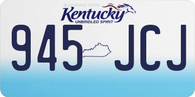 KY license plate 945JCJ