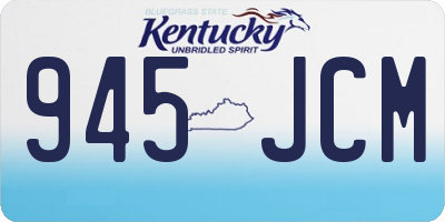 KY license plate 945JCM