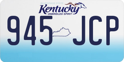 KY license plate 945JCP