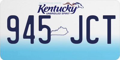 KY license plate 945JCT