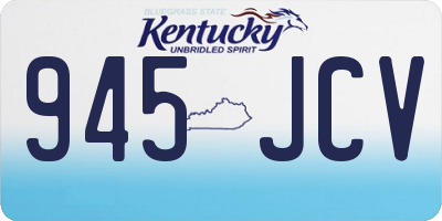 KY license plate 945JCV
