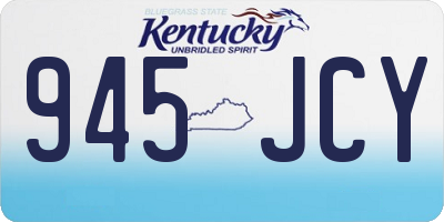 KY license plate 945JCY