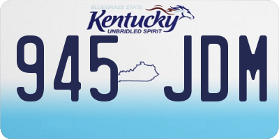 KY license plate 945JDM