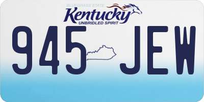 KY license plate 945JEW
