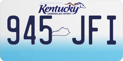 KY license plate 945JFI