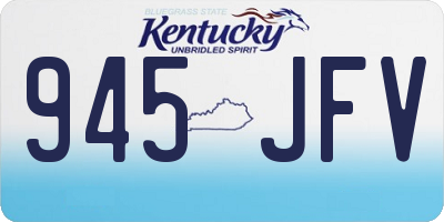 KY license plate 945JFV