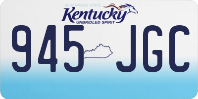 KY license plate 945JGC