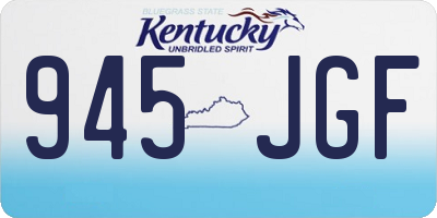 KY license plate 945JGF