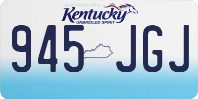 KY license plate 945JGJ