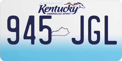 KY license plate 945JGL
