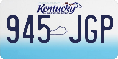 KY license plate 945JGP