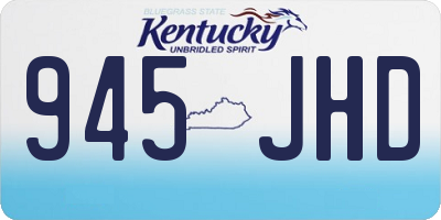 KY license plate 945JHD