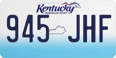 KY license plate 945JHF