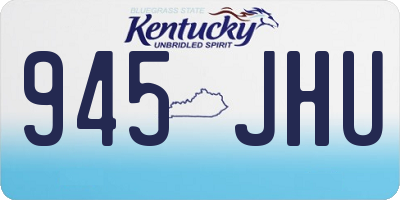 KY license plate 945JHU
