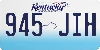 KY license plate 945JIH