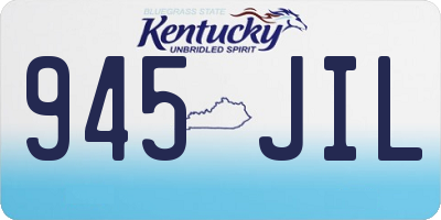 KY license plate 945JIL