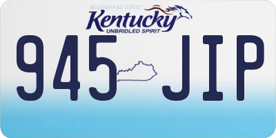 KY license plate 945JIP