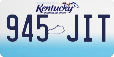 KY license plate 945JIT