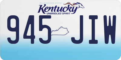 KY license plate 945JIW
