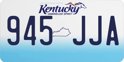 KY license plate 945JJA