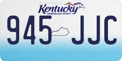 KY license plate 945JJC