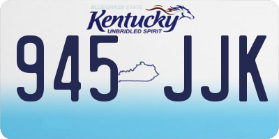 KY license plate 945JJK