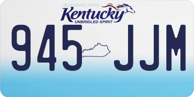 KY license plate 945JJM