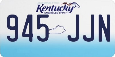 KY license plate 945JJN