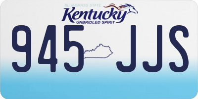 KY license plate 945JJS