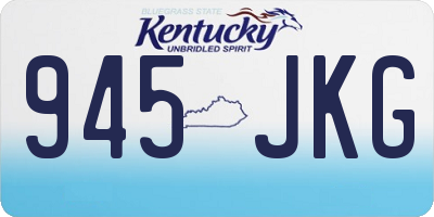 KY license plate 945JKG