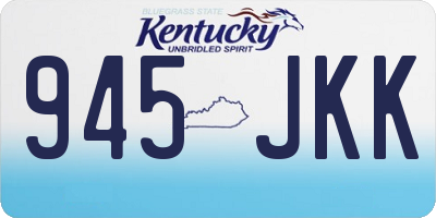 KY license plate 945JKK