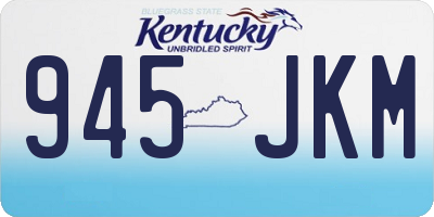KY license plate 945JKM