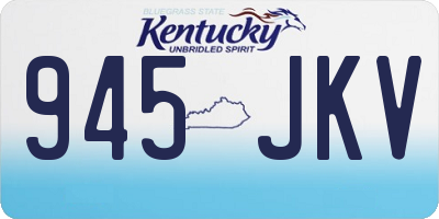 KY license plate 945JKV