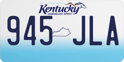 KY license plate 945JLA