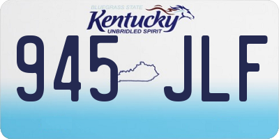 KY license plate 945JLF