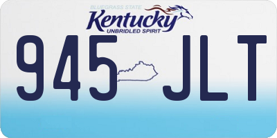 KY license plate 945JLT