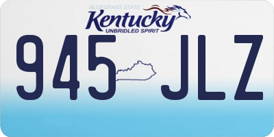 KY license plate 945JLZ