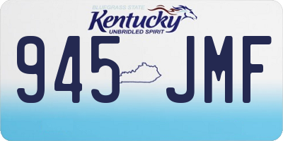KY license plate 945JMF