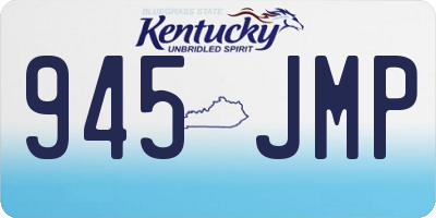 KY license plate 945JMP