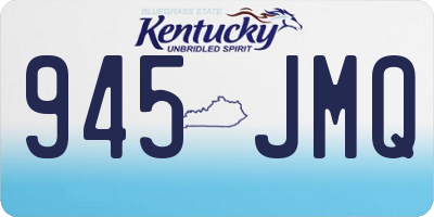 KY license plate 945JMQ