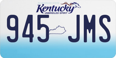 KY license plate 945JMS