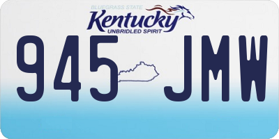 KY license plate 945JMW