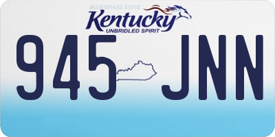 KY license plate 945JNN