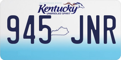 KY license plate 945JNR