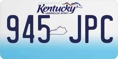 KY license plate 945JPC