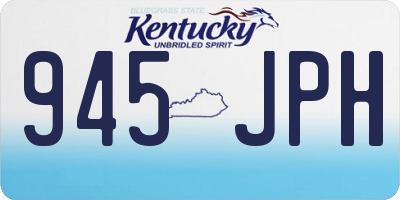 KY license plate 945JPH