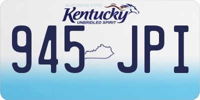 KY license plate 945JPI