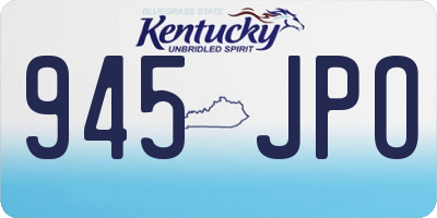 KY license plate 945JPO