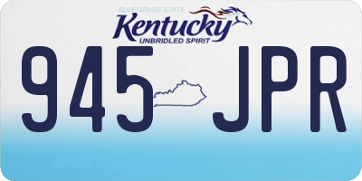 KY license plate 945JPR